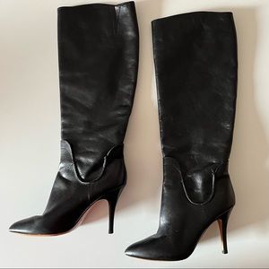 Daselya Women's Leather Knee High Boots  size 6.5